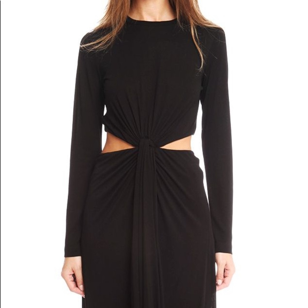 A.L.C. Cara Viscose Black Knotted Dress NWT Small